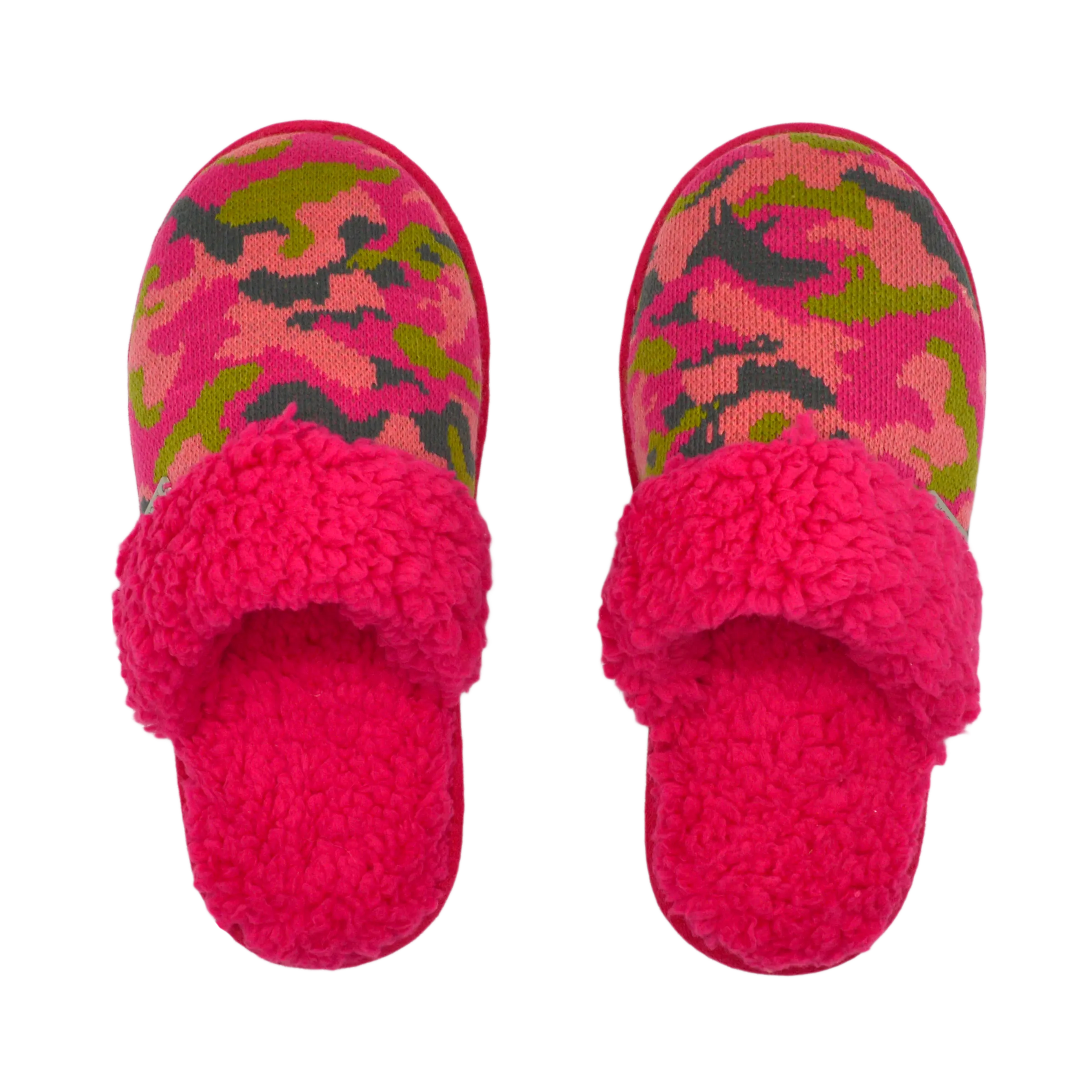 Bright Slide Slippers - Camo Pink