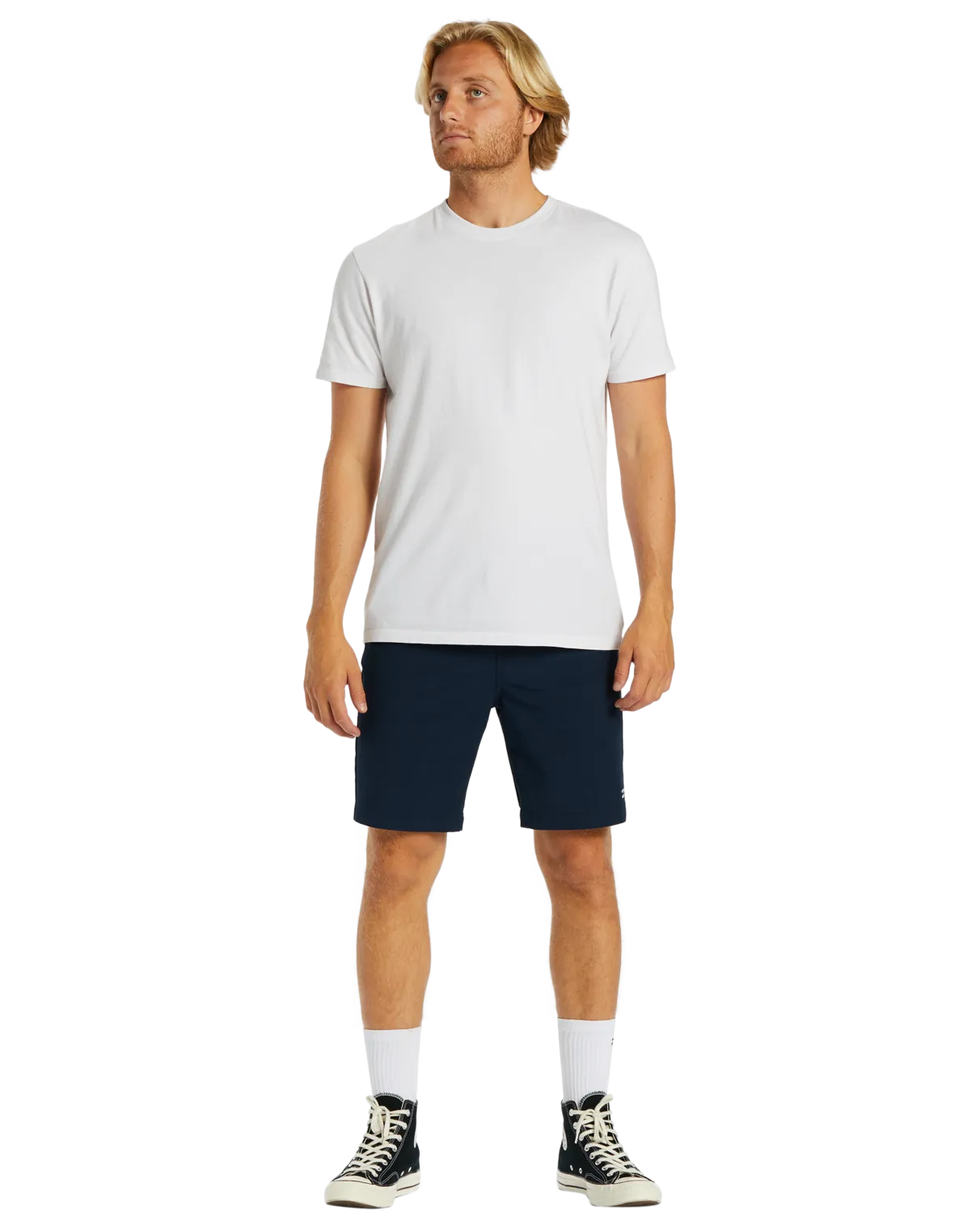 Crossfire Solid Walkshorts in Navy