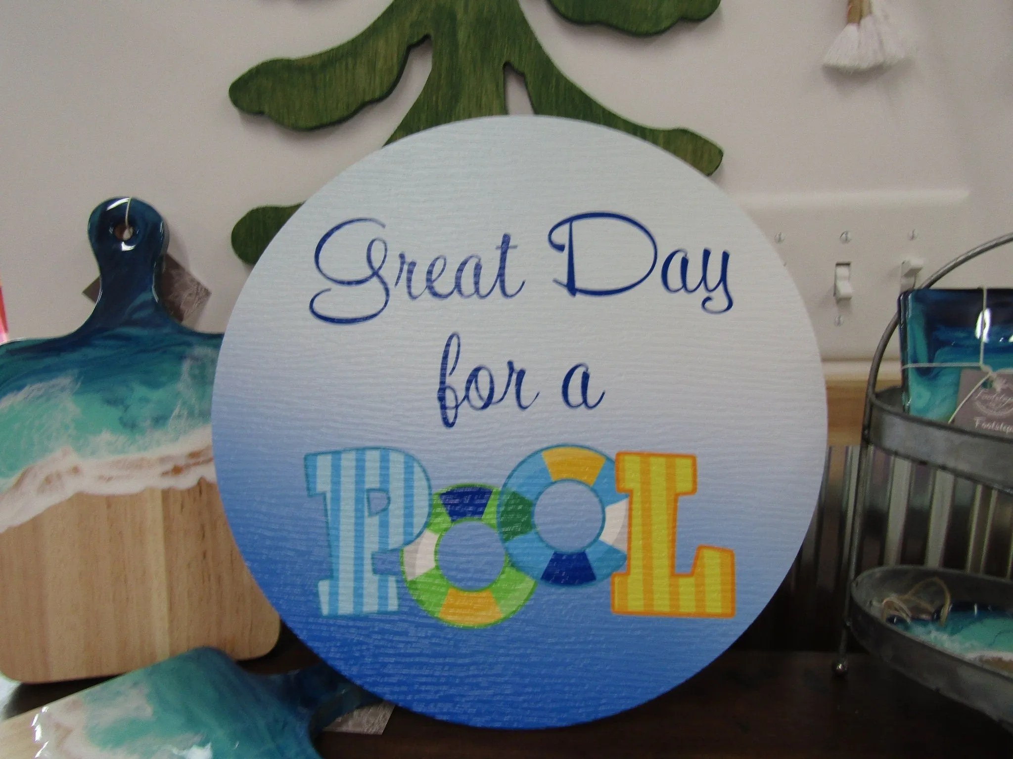 Custom Pool Summer Personalized Raft Full Color Textured PVC Weather Fade Resistant Waterproof Uv Printed Logo Business Commerical Signage